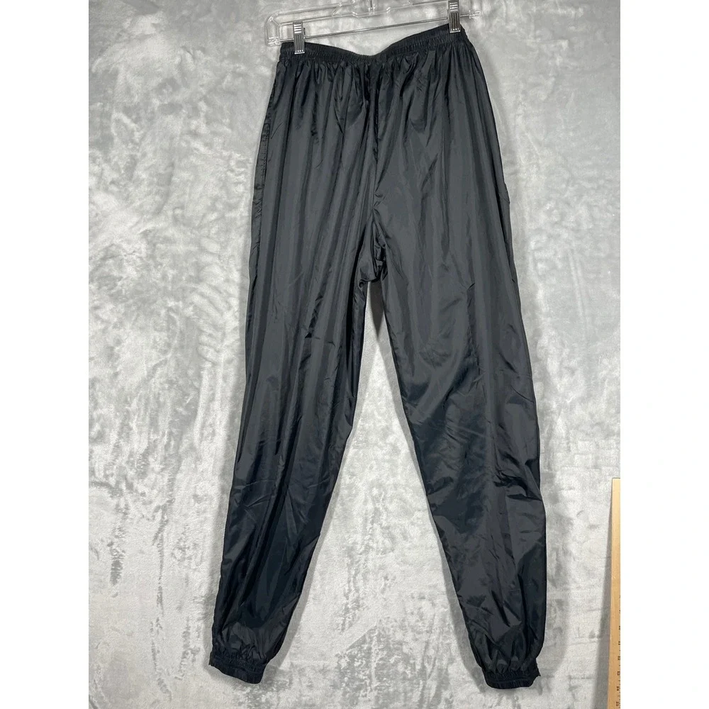 Vintage Nike Windbreaker Pants Mens Large Black Nylon Joggers Track Lined